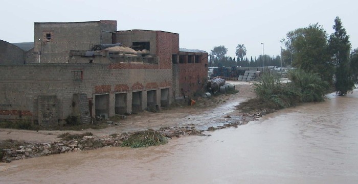 Vista de inundación