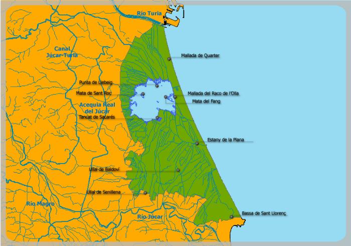 Enlace a imagen Mapa de L'Albufera