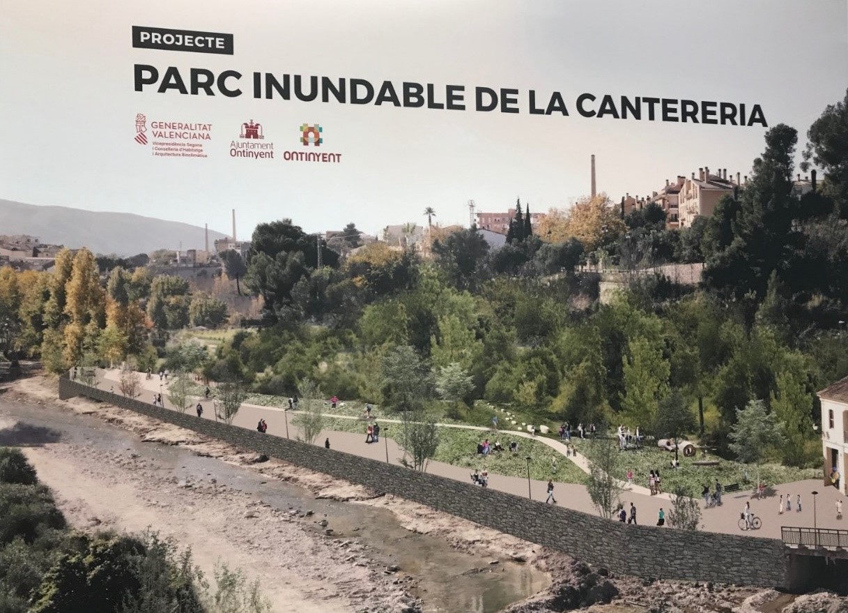 Cartel promocional del Parc Inundable de la Cantereria