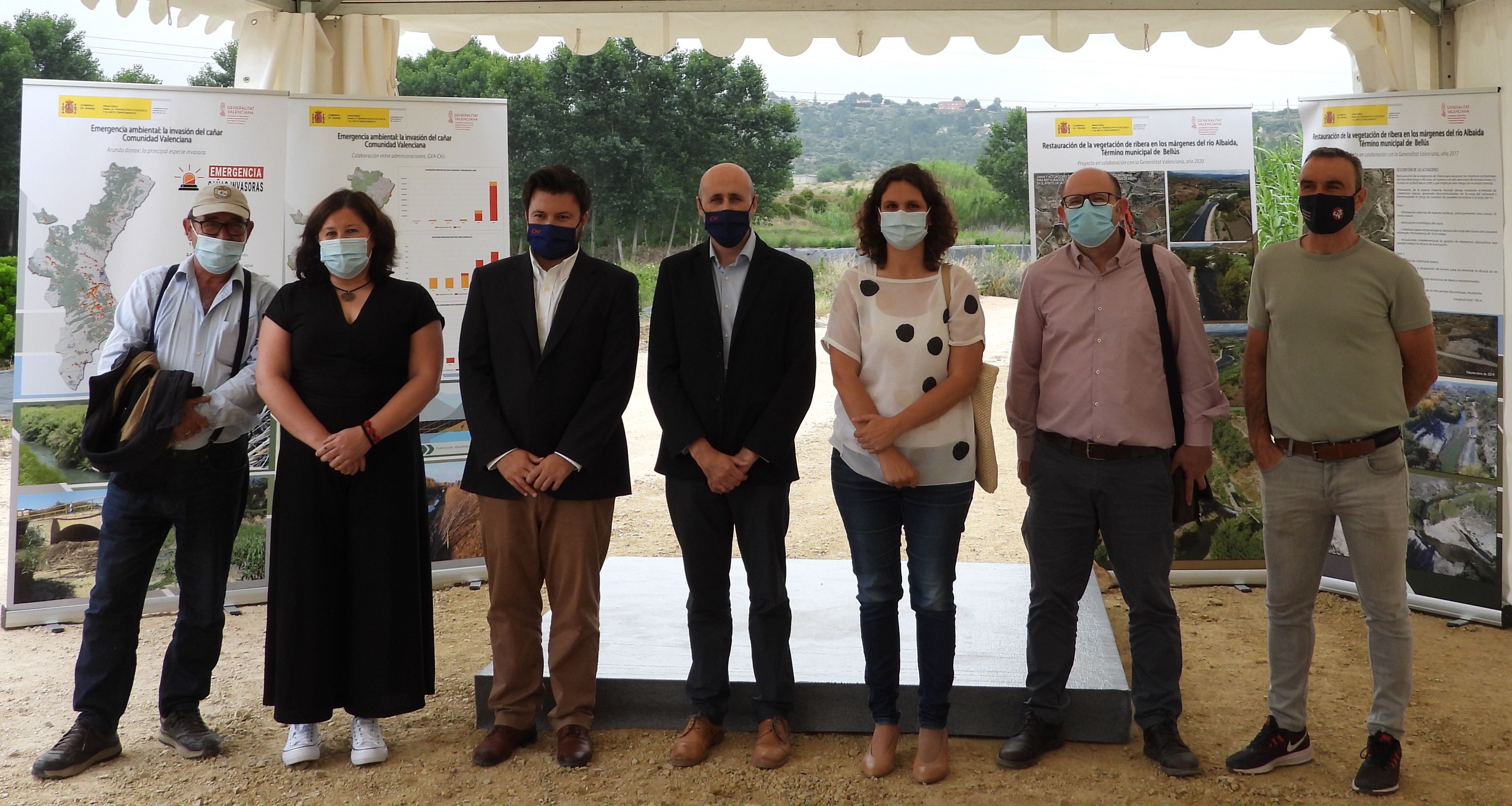 Participantes en el encuentro sobre restauración fluvial