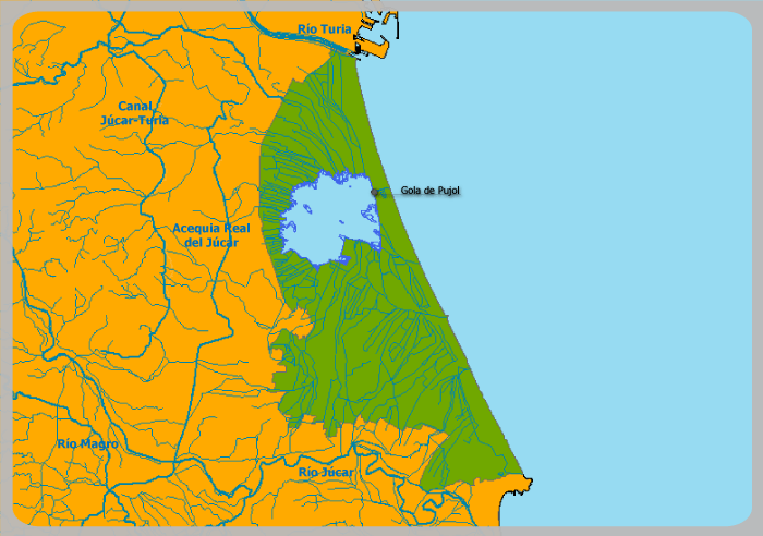 Mapa de L'Albufera