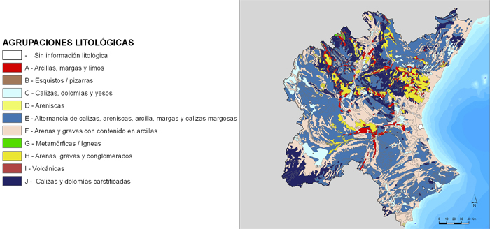 Map Litológico de la CHJ