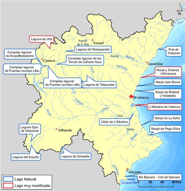 Masas de agua superficial categoría lago