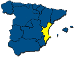 Localización de la Comunidad Valenciana